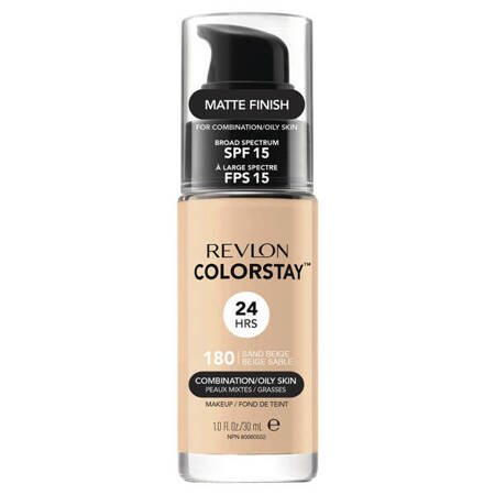 Revlon ColorStay Makeup for Combination/Oily Skin SPF15 podkład do cery mieszanej i tłustej 180 Sand Beige 30ml (P1)