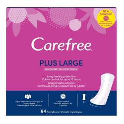 CAREFREE Plus Large wkładki higieniczne Light Scent 64szt. (P1)