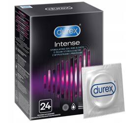 DUREX Intense prążkowane prezerwatywy z wypustkami i żelem stymulującym 24szt (P1)