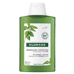 KLORANE Oil Control Shampoo szampon do włosów przetłuszczających się z organiczną pokrzywą 400ml (P1)