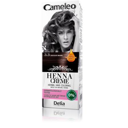 Delia Cameleo henna ziołowa do włosów 3.0 ciemny brąz