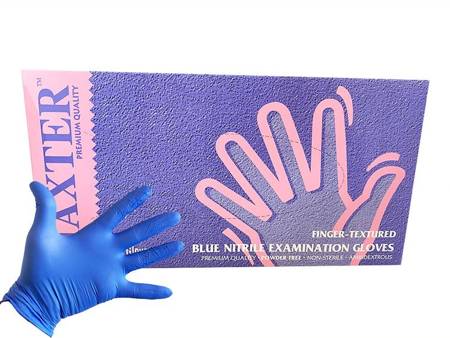 Rękawiczki nitrylowe medyczne niebieskie M 100szt